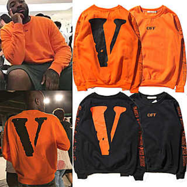 コラボ商品 Vlone×off white トレーナー スウェット パーカー   メンズのトップス(スウェット)の商品写真