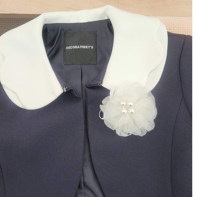 DECORA PINKY'S ボレロワンピーススーツ　130㎝ キッズ/ベビー/マタニティのキッズ服女の子用(90cm~)(ドレス/フォーマル)の商品写真