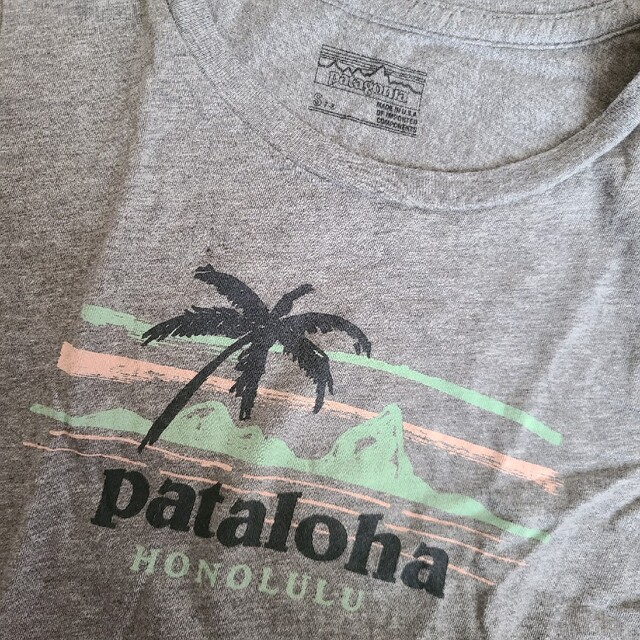 patagonia(パタゴニア)のキッズSサイズグレーTシャツ キッズ/ベビー/マタニティのキッズ服女の子用(90cm~)(Tシャツ/カットソー)の商品写真