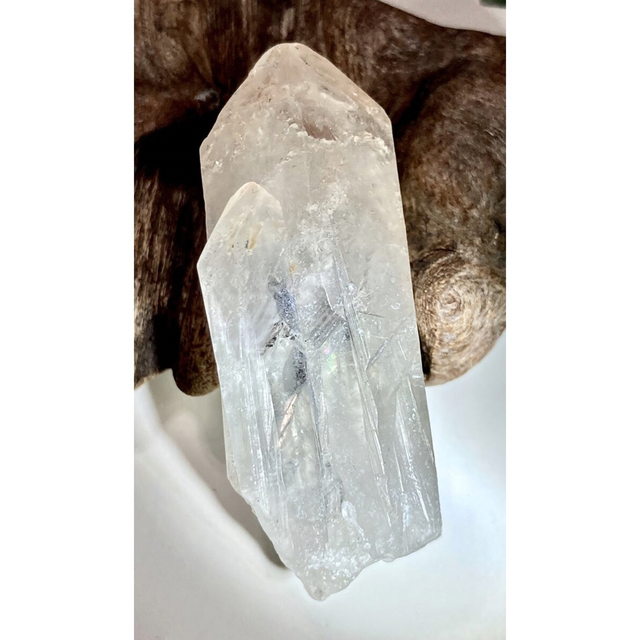 親子水晶✨ レインボー レムリアンシードクリスタル ピンク 原石