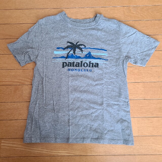 patagonia(パタゴニア)のキッズxsサイズグレーTシャツ キッズ/ベビー/マタニティのキッズ服男の子用(90cm~)(Tシャツ/カットソー)の商品写真