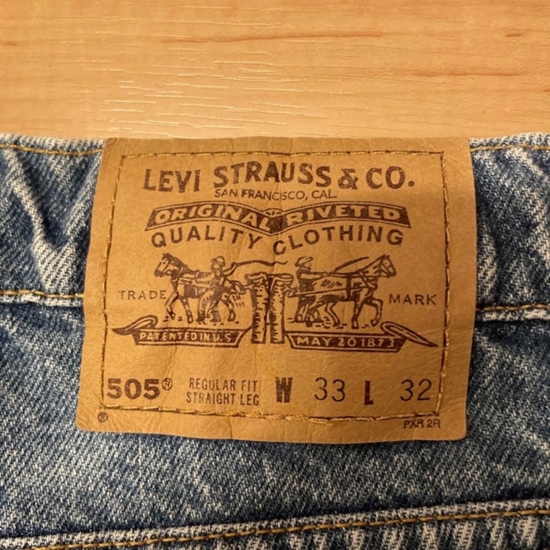 Levi's - 90s USA製 Levi's リーバイス 505 ワイド デニム パンツの