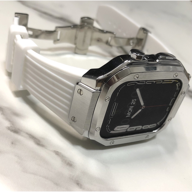 sh★アップルウォッチバンド ラバーベルト カバー　Apple Watch メンズの時計(ラバーベルト)の商品写真