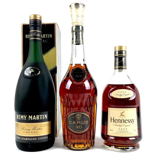 3本 REMY MARTIN CAMUS Hennessy コニャック 3本 REMY MARTIN CAMUS Hennessy コニャック