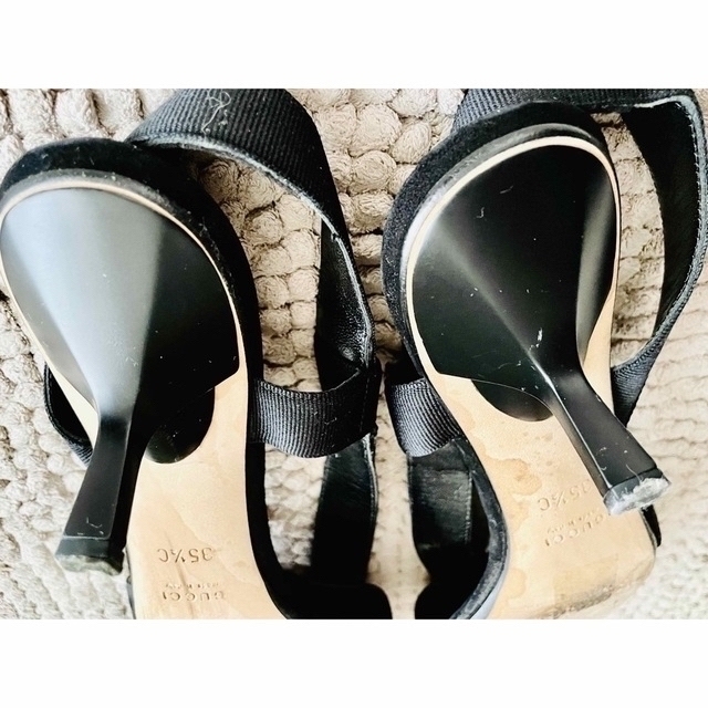 Gucci(グッチ)の✤GUCCI✤上品パンプス･サイズ36C･スエード×シルクファブリック レディースの靴/シューズ(ハイヒール/パンプス)の商品写真