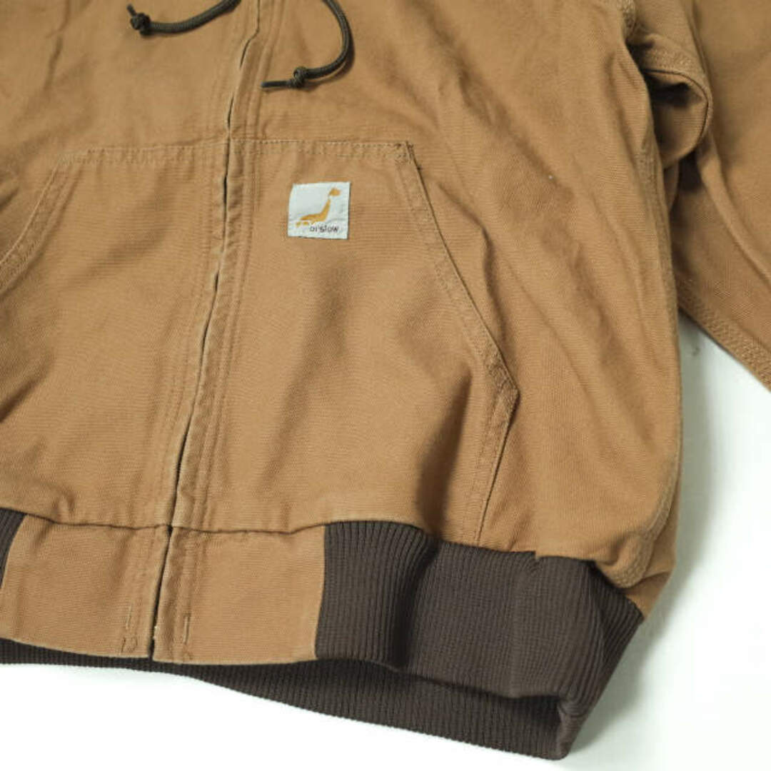 orslow x BEAMS BOY オアスロウ ビームスボーイ 別注 日本製 ブラウンダックフードジャケット XS(0) BROWN ワーク ブルゾン アウター【orslow × BEAMS BOY】