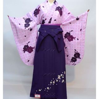 着物袴セット ジュニア用へ直し135cm～143cm 百花繚乱 NO29714(和服/着物)