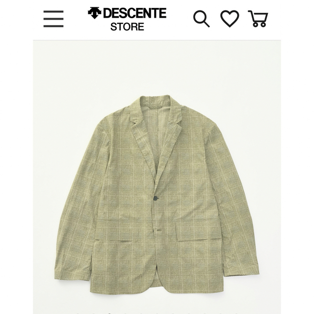 ジャケット/アウターDESCENTE　グレンチェックジャケット GLEN CHECK JACKET