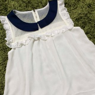 フラワー(flower)のjasmine chiffon top(カットソー(半袖/袖なし))