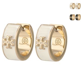 トリーバーチ(Tory Burch)のトリーバーチ TORY BURCH ピアス KIRA キラ フープピアス ダブルTロゴ ニッケルフリー 2023年春夏新作 87569 0098 (ピアス)