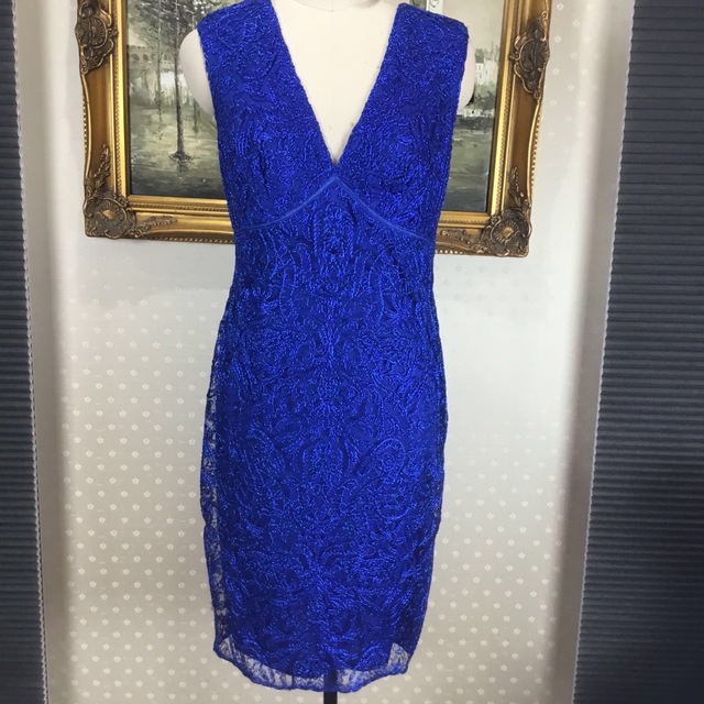 正規輸入元品 新品☆ TADASHI SHOJI 紺色 サイズ8 (T47 ar-sports.com