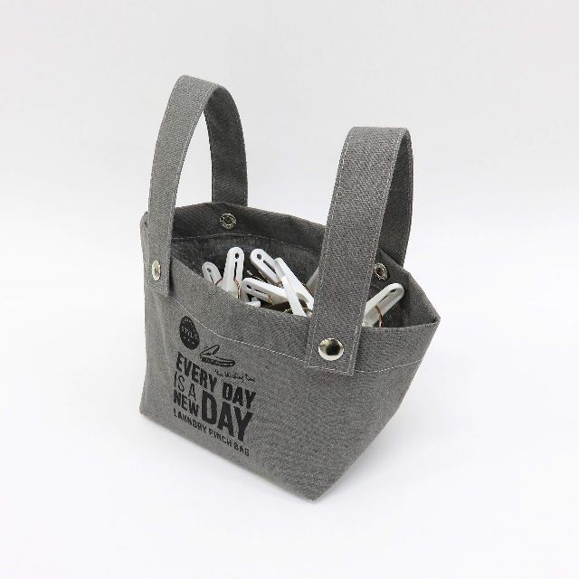 東和産業 バスケット グレー 約23×24×10cm UB ピンチバッグ 東和産業 ランドリー収納 グレー L UB ランドリーバッグ