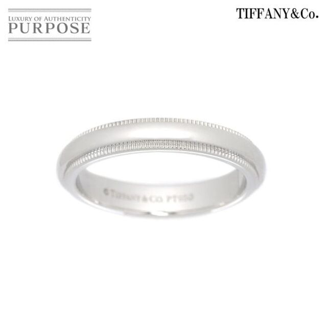 ティファニー TIFFANY&CO. ミルグレイン 9号 リング 幅3mm Pt プラチナ 指輪 VLP 90181636