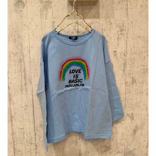 ムージョンジョン(mou jon jon)の新品★ムージョンジョンレインボー柄ビックロンT130(Tシャツ/カットソー)