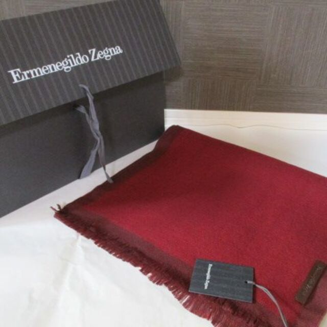 新品 エルメネジルド ゼニア ZEGNA ウール マフラー イタリア製