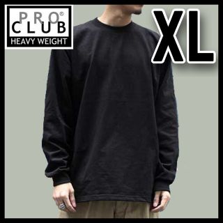 プロクラブ(PRO CLUB)の新品未使用 プロクラブ 無地長袖Tシャツ ヘビーウエイト ロンT 黒1枚 XL(Tシャツ/カットソー(七分/長袖))