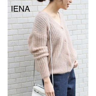 イエナ(IENA)のIENA キッドモヘヤローゲージ畦カーディガン(カーディガン)