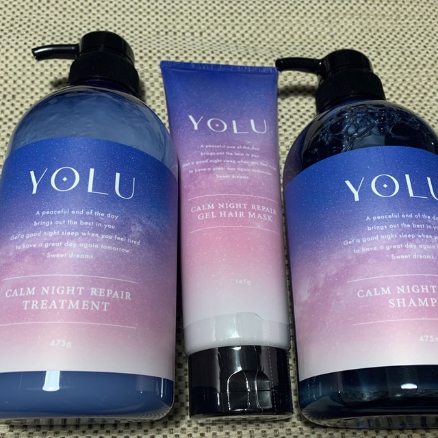 YOLU ヨル カームナイトリペアシャンプー & トリートメントジェル