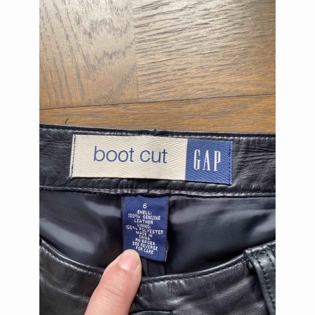 OLD GAP フレア レザーパンツ オールドギャップ ブーツカット 革パン