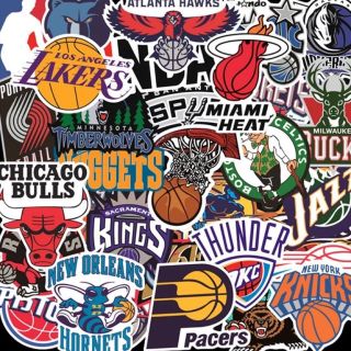 NBA ステッカー　シール　オールドスタイル(ステッカー)