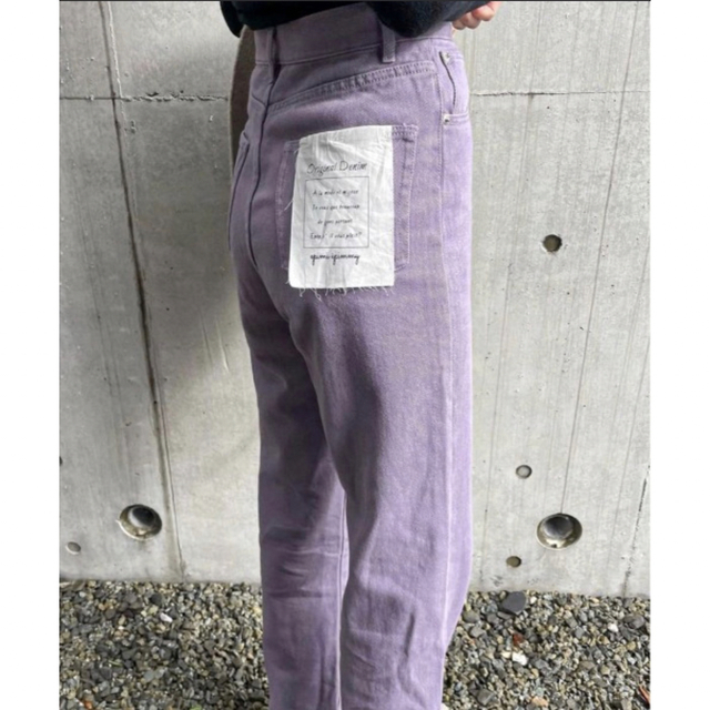 フラッシャー付ストレートジーンズ レディースのパンツ(デニム/ジーンズ)の商品写真