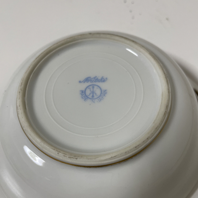 Noritake - オールドノリタケ、両耳付きエジプト風景画・13.8cm