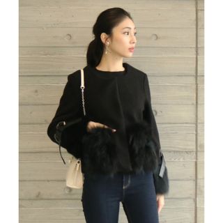 SCOT CLUB - FENNEL(フェンネル) ファーポケットショートコートの通販