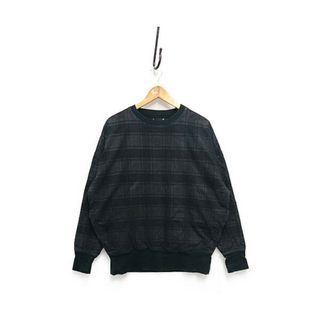 MINEDENIM マインデニム Denim Check Print Pullover デニム チェック スウェット ブラック サイズ1 正規品 / 26402(スウェット)