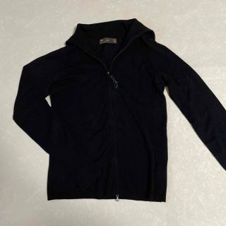 ザラ(ZARA)のZARA★黒　カーディガン　チャック　L(カーディガン)