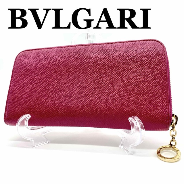 極美品 BVLGARI ブルガリ ラウンドファスナー 黒 ブラック 長財布