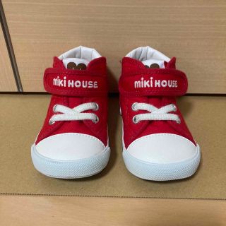 ミキハウス(mikihouse)のミキハウス スニーカー mikiHOUSE レッド　13センチ(スニーカー)