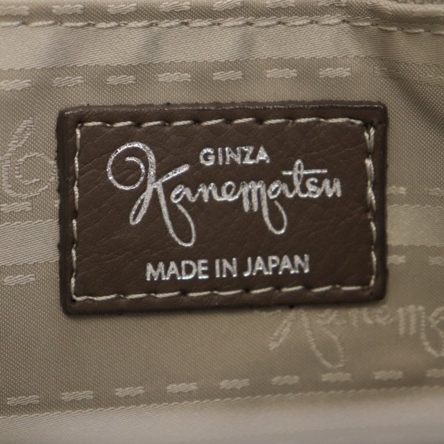 GINZA Kanematsu(ギンザカネマツ)の銀座かねまつ ムートンバッグ ハンドバッグ トートバッグ スエード 白 茶 レディースのバッグ(トートバッグ)の商品写真