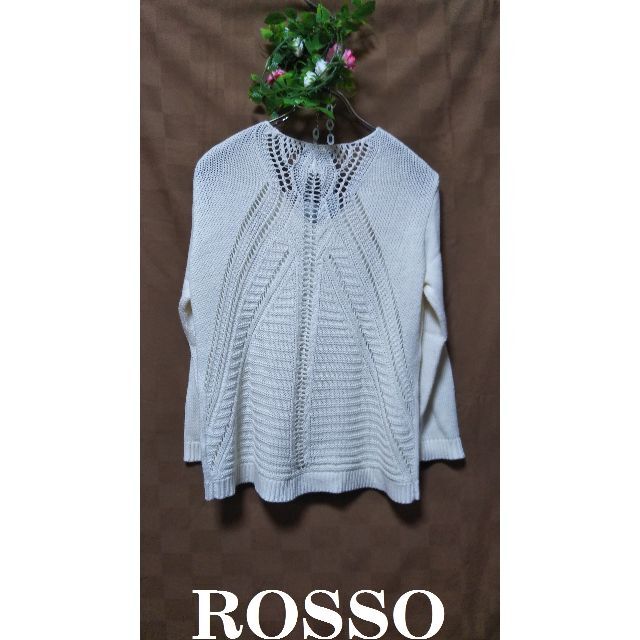 ROSSO  【春の主役級トップス】一枚で鮮度をあげてくれる透かし編みプルオーバ