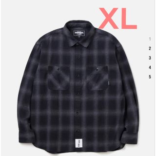 NEIGHBORHOOD WDS OMBRE CHECK SHIRT GRAY