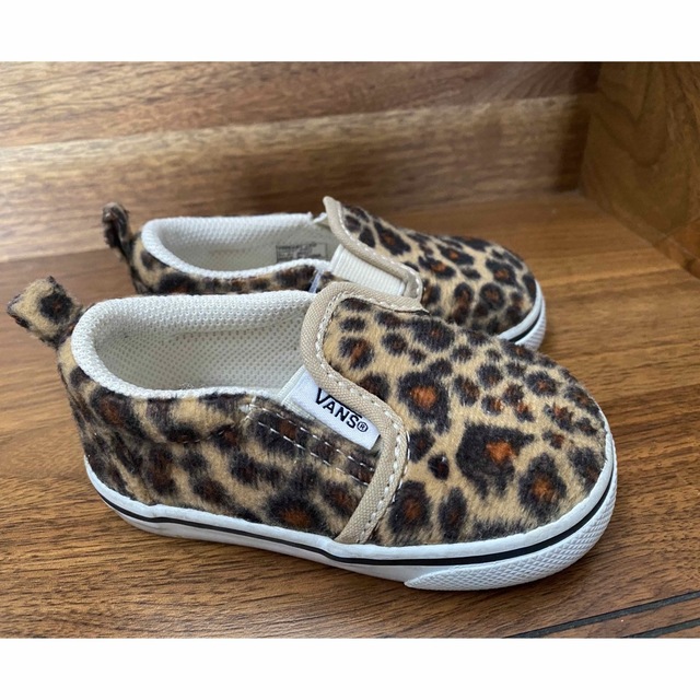 VANS(ヴァンズ)のvans★レオパード柄スリッポン キッズ/ベビー/マタニティのベビー靴/シューズ(~14cm)(スリッポン)の商品写真