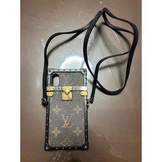 ルイヴィトン(LOUIS VUITTON)のLOUIS VUITTON iPhone X ケース ゴールド金具 モノグラム(iPhoneケース)