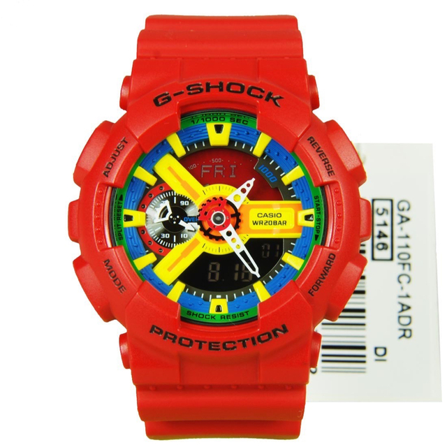 【電池交換済】G-SHOCK クレイジーカラーズ GA-110FC-1AJF