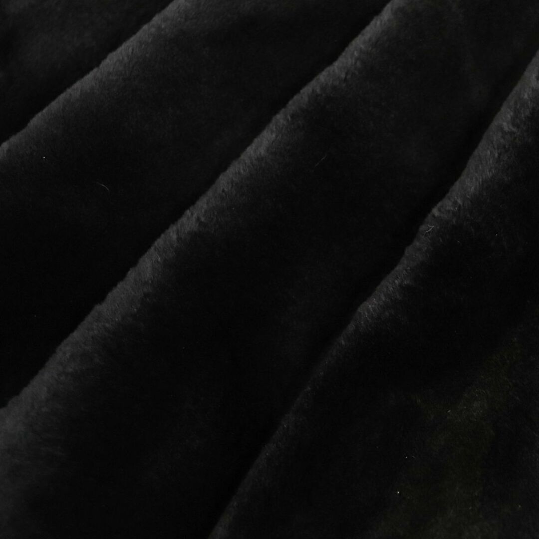 毛並み極美品▼OS FUR MINK シェアードミンク 本毛皮コート ブラック F 毛質柔らか◎ 極美品▼OS FUR MINK シェアードミンク 本毛皮ロングコート ブラック F 毛質柔らか◎