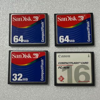 SanDisk - コンパクトフラッシュ CompactFlash 64MB、32MB、16MB