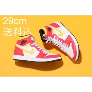 ジョーダン(Jordan Brand（NIKE）)のNIKE AIR JORDAN 1 HIGH LIGHT FUSION RED(スニーカー)