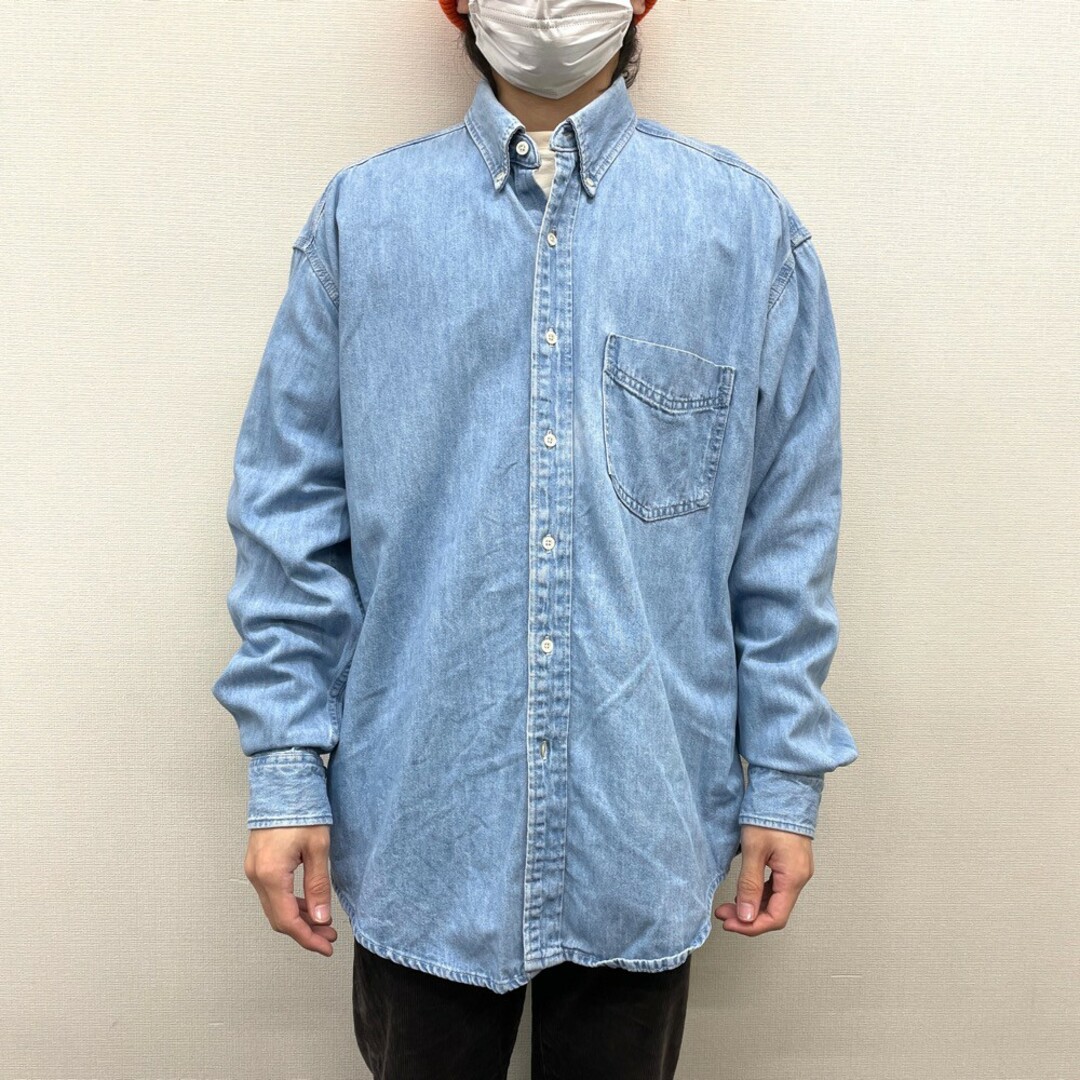 GAP - 【中古】 90's ギャップ GAP DENIM デニム シャツ ボタンダウン