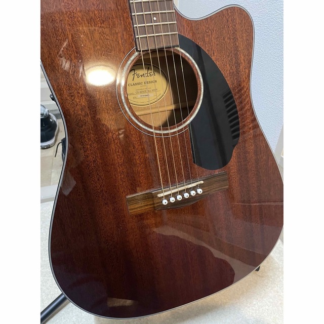 Fender エレアコ cd-60sce all mahogany 本店は gredevel.fr-メルカリ