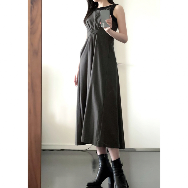 L'Or Contrast Flare Dress 2