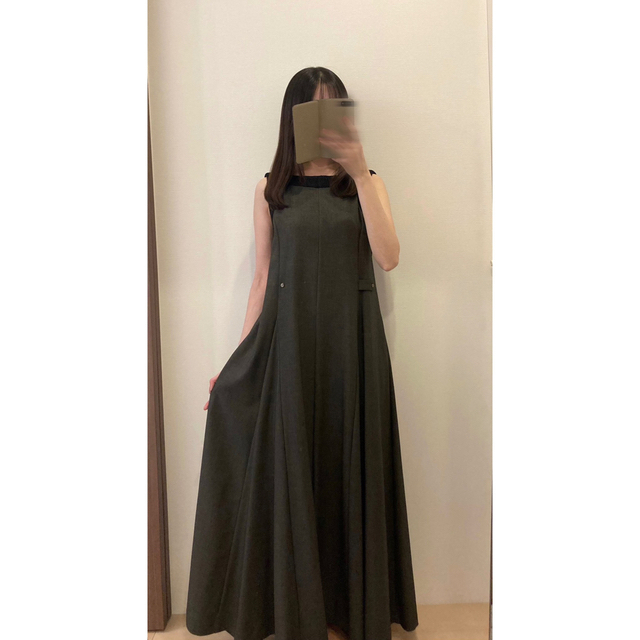 L'Or Contrast Flare Dress レディースのワンピース(ロングワンピース/マキシワンピース)の商品写真