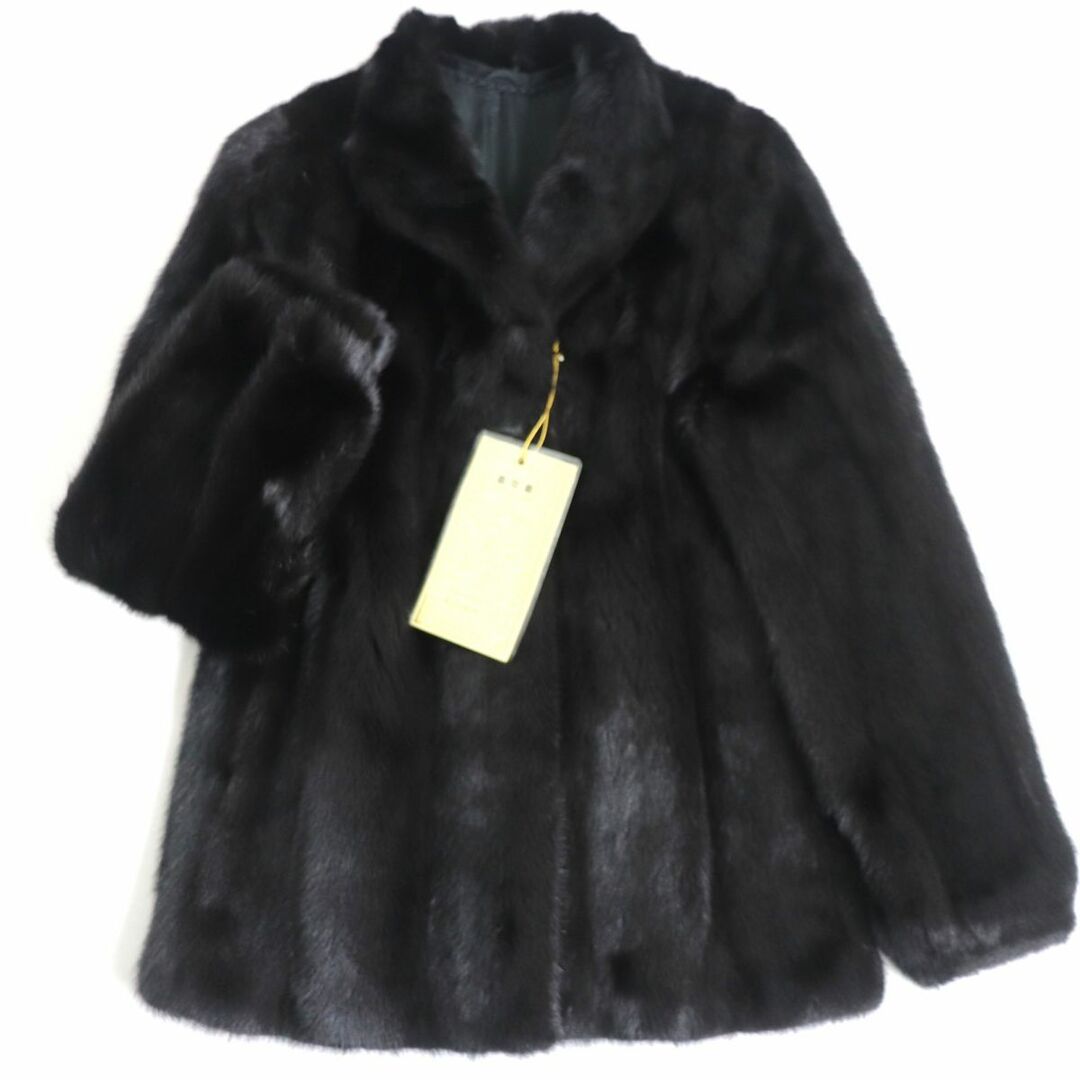 極美品☆SAGA MINK サガミンク 本毛皮コート ダークブラウン(ブラック