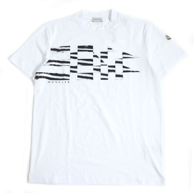 未使用品□モンクレール SS T-SHIRT ロゴワッペン付き プリント