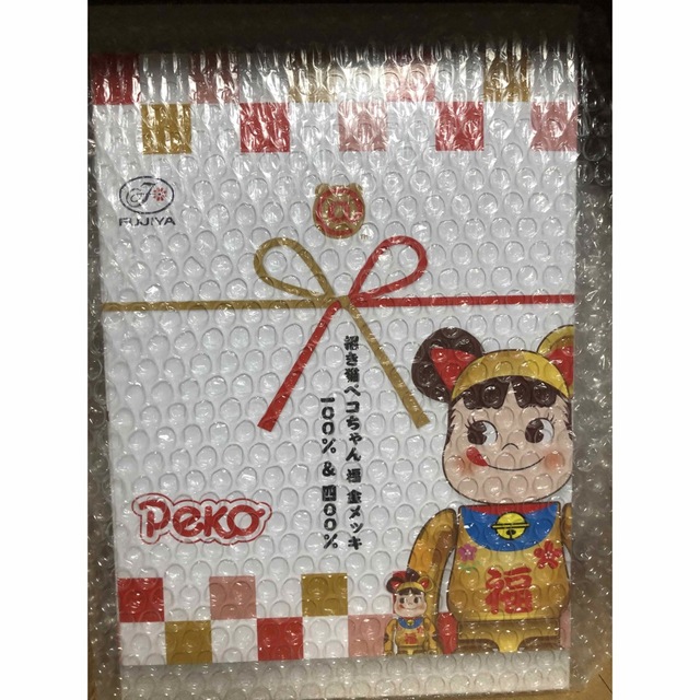 BE@RBRICK 招き猫 ペコちゃん 福 金メッキ 100% & 400% | neumi.it