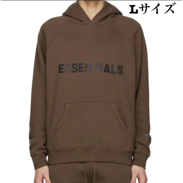 essentials brown ブラウン パーカー フーディ Lサイズ - パーカー