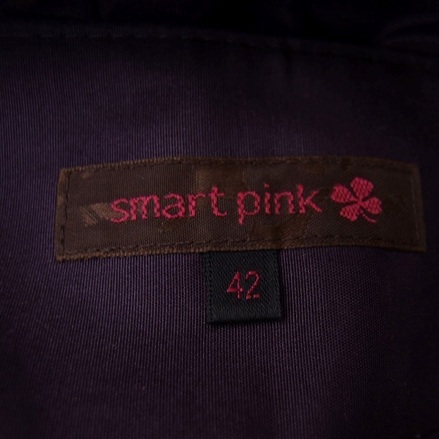 スマートピンク スカート フレア ロング タック ペチコート レース 42 紫 レディースのスカート(ロングスカート)の商品写真