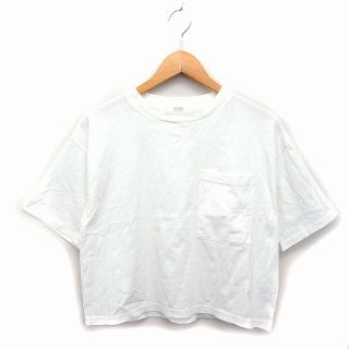 ローリーズファーム(LOWRYS FARM)のローリーズファーム カットソー Tシャツ ボートネック コットン 綿 透け感 F(Tシャツ(半袖/袖なし))